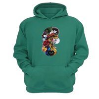 Genérico - Polerón Canguro Alicia Cuentos Infantiles Verde Aguamarina Talla Xl Unisex