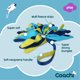thumbnail image 3 of Juguete interactivo para perros Coachi Tuggi Spider para tira y afloja, 3 of 7