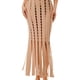 thumbnail image 4 of Vestido Ajustado De Viscosa Con Flecos Sin Mangas Y Cortes Color Caqui (para Mujer), 4 of 4