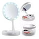 thumbnail image 1 of Espejo Con Luz Led Para Maquillaje Plegable + Aumento X10, 1 of 2