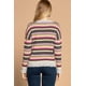 thumbnail image 3 of Suéter de Punto de Rayas Jaspeadas Multicolor con Cuello en V y Manga Larga M/L Multicolor, 3 of 3