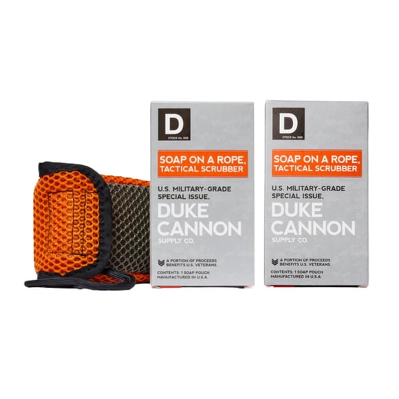 Bolsa de jabón Duke Cannon Supply Co. Scrubber táctico, paquete de 2