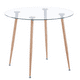 thumbnail image 2 of Mesa Lyon Redonda de Vidrio Base Natural 80cm, 2 of 2