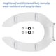 thumbnail image 3 of Asiento De Inodoro Comercial Alargado De 47 Cm Blanco, 3 of 6