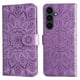 thumbnail image 3 of Funda tipo cartera FOXDOCK para Samsung Galaxy S25 FE , diseño girasol en relieve, cuero PU, cierre magnético, soporte y tarjetero, 3 of 5