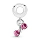 thumbnail image 3 of Charm para mujer Pandora con mancuerna y corazón en plata esterlina, 3 of 3