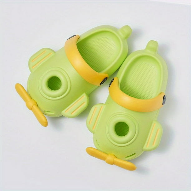 Boys & Girls Cartoon Airplane & Cloud Slippers - Lightweight & Non-Slip House Shoes for Toddler Kids & Children - Perfect for Spring & Summer!