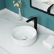 thumbnail image 4 of Lavabo tipo vessel Davivy redondo de 36 cm con desagüe emergente blanco, 4 of 9