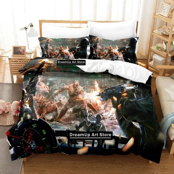 Sci-Fi Science fiction Battle Bedding Set Boys Girls Duvet Cover Pillowcase Bed Adult Bedroom