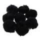 thumbnail image 5 of 8 Uds. Llavero De Bola De Pompón De Piel Sintética Esponjosa Para Accesorios De Bolso De Sombrero 6cm Negro, 5 of 5