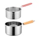 thumbnail image 4 of Cacerola Para Leche De 2,5 L, Olla De Leche De Gran Capacidad De Fácil Limpieza Para Hervir, Olla Casera Para Acampar Con Cesta Para Freír, 4 of 5