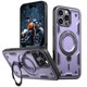 thumbnail image 1 of Para Apple iPhone 16 Pro Funda con Soporte de Anillo O Magnético Invisible, Funda de Teléfono a Prueba de Golpes, Morado, para iPhone 16 Pro, 1 of 6