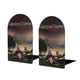 thumbnail image 1 of Diarios de Vampiros Sujetalibros decorativos temáticos, tope para estantería con base antideslizante, uso dual para hogar y oficina - 2 piezas, 1 of 6