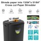 thumbnail image 2 of Destructora de papel Woolsche de 12 hojas, corte cruzado, cesta de 21 L, 2 of 8