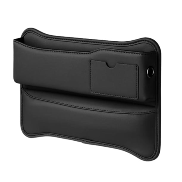 Relleno automático del hueco del asiento, bolsillo lateral de la consola, organización del relleno, bandeja para el soporte del teléfono con bolígrafo Negro