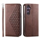 thumbnail image 1 of Funda Flip FOXDOCK para Samsung Galaxy S24 Plus , Estilo Billetera con Diseño Rombo, Correa de Mano y Soporte, Uso Diario, 1 of 6