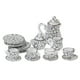 thumbnail image 3 of Juego de Té en Miniatura para Casa de Muñecas, Diseño de Margaritas, 15 Piezas, 3 of 3
