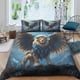 thumbnail image 1 of Juego de ropa de cama con funda nórdica de león, estampado 3D, funda de edredón con funda de almohada para niños, funda de colcha de microfibra suave, funda de cama con cremallera, 3 piezas,, 1 of 3