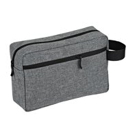 Ioensy - Bolsa De Maquillaje Grande Con Asa, Bolsa De Afeitar, Organizador De Artículos De Tocador De Viaje Para Niñas, Gris Oscuro