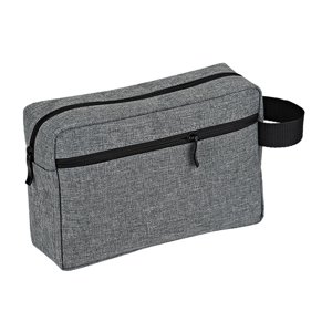 Ioensy - Bolsa De Maquillaje Grande Con Asa, Bolsa De Afeitar, Organizador De Artículos De Tocador De Viaje Para Niñas, Gris Oscuro
