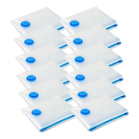Genérico - Pack X12 Bolsas Al Vacio Comprimido Bolsa Guardar Ropa 50x60