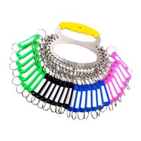 Magideal - Llavero Con Etiquetas Con Asa, Puede Marcar El Llavero Del Administrador De Llaves Para Clasificación, Almacén, Etiqueta De Identificación De Hotel, 28 Bits