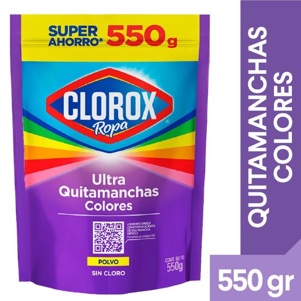 Ultra Quitamanchas en Polvo Ropa Color, 550 g | Lider