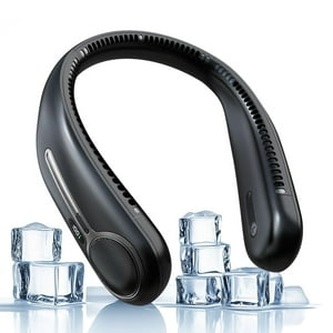 Ventilador De Cuello Portátil Kinhowly, 6000 Mah, Negro