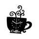 thumbnail image 5 of Reloj De Pared Con Forma De Taza De Café, Bonito Regalo, Silencioso Para Dormitorio, Cocina Y Sala De Estar., 5 of 5