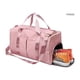 thumbnail image 1 of Bolsa de deporte para gimnasio, mochila de viaje, bolsa de fitness, color rosa, con compartimento para zapatos y bolsillo independiente para viajes, natación, yoga, bolsa de lona para mujeres y hombre, 1 of 8