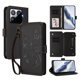 thumbnail image 1 of Funda Cartera Mariposa para [Xiaomi 15T Pro] con Soporte y Cremallera Negro, 1 of 6