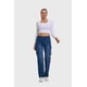 thumbnail image 4 of Jeans Mujer Denim Calce Recto Azul, 4 of 4