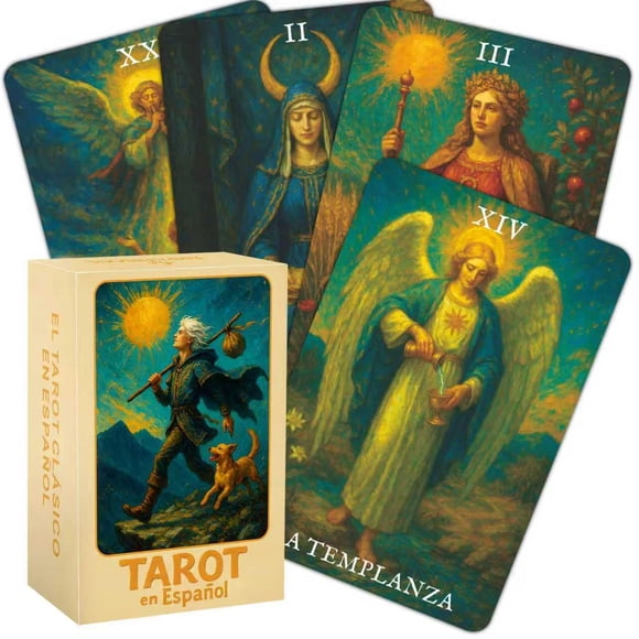 Baraja de Cartas de Tarot soulme 78 Cartas para Principiantes en Español