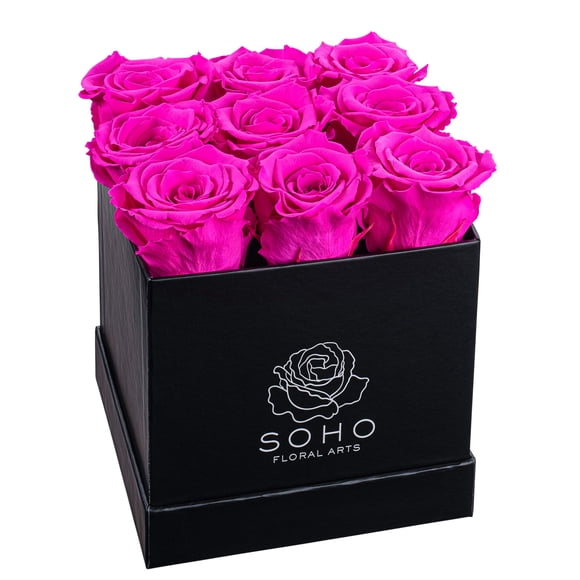 Flores preservadas SOHO FLORAL ARTS Las rosas nuevas duran de 2 a 3 años