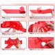 thumbnail image 3 of Lazo gigante rojo de 76 cm para coche – GYDbow, regalo de cumpleaños, 3 of 7