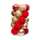 thumbnail image 3 of 25x Bolas Navideñas Adornos Paredes Para Celebraciones De Acción De Gracias En Casa Rojo Dorado, 3 of 3