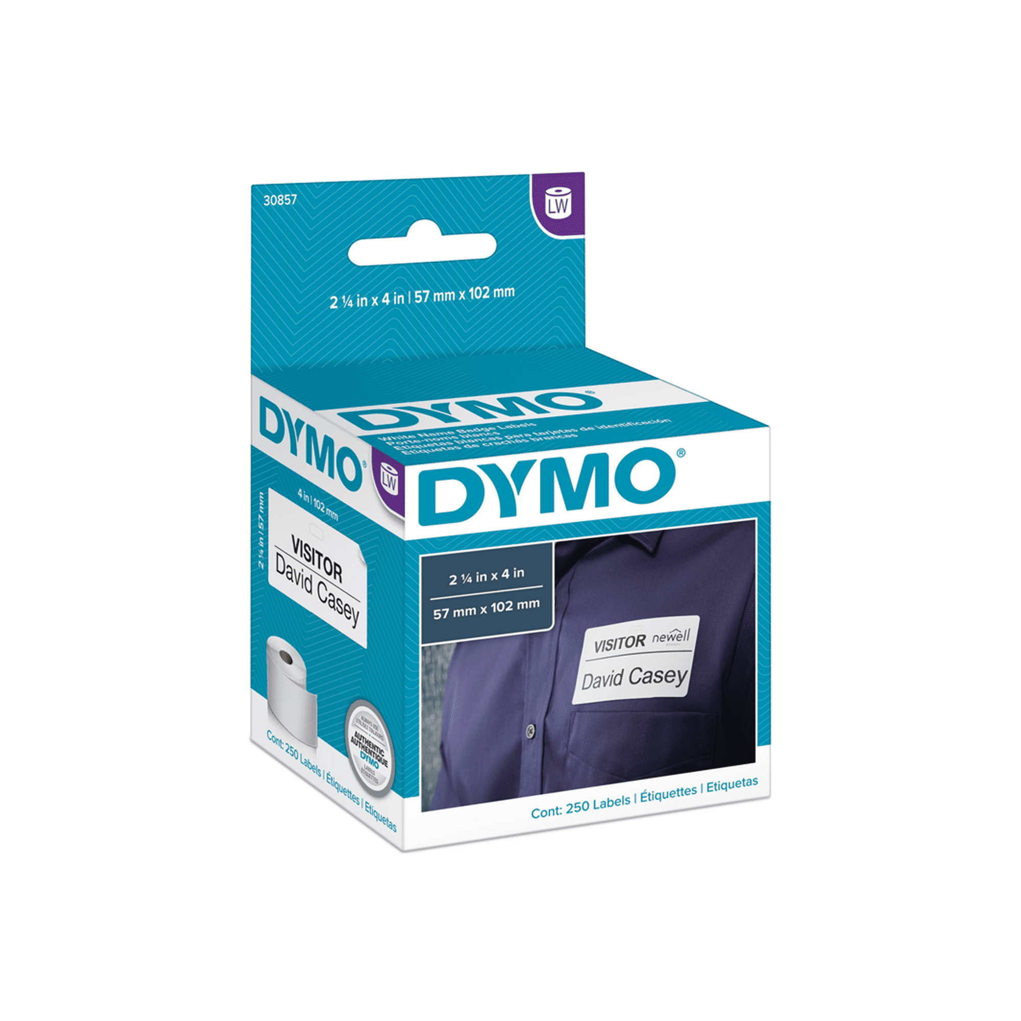 Etiqueta Para Nombres Y Logos Dymo 250 Etiquetas