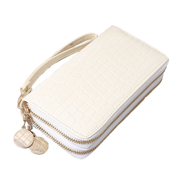 Cartera de mujer, billetera, billetera de piel sintética de gran capacidad.