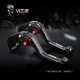 thumbnail image 4 of MZS Set de Palancas de Freno y Embrague para Motocicleta Negro, Ajustable, Versión Corta CNC, 4 of 8