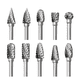 thumbnail image 1 of "Set 10 Fresas Rotativas Belug Para Metal, Taladro Y Dremel, Lima ", 1 of 4