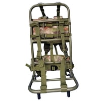 Magideal - Mochila De Transporte Pesado, Mochila Práctica Portátil De Aleación De Aluminio, Marco De Bolsa Plegable De Nailon Para Senderismo, Equipo De Escalada Verde