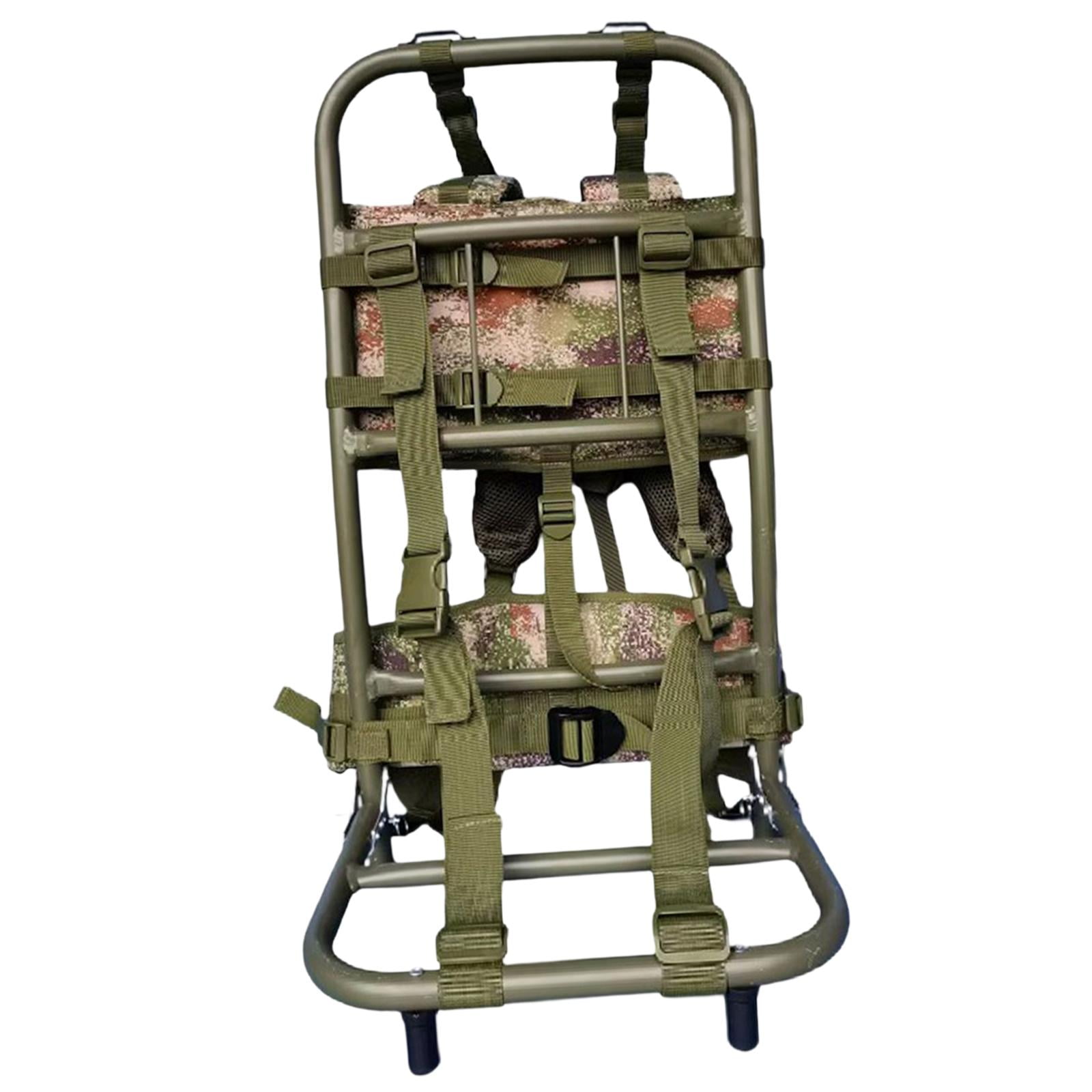 Magideal - Mochila De Transporte Pesado, Mochila Práctica Portátil De Aleación De Aluminio, Marco De Bolsa Plegable De Nailon Para Senderismo, Equipo De Escalada Verde