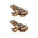 thumbnail image 2 of 2x Estatuas De Ranas De Latón, Figuras Artesanales Para La Mesa De La Fortuna, La Suerte Y La Riqueza, 2 of 5