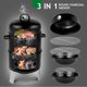 thumbnail image 4 of Ahumador BBQ Xeuemtey 47 cm Acero Carbón 3‑en‑1, 4 of 8