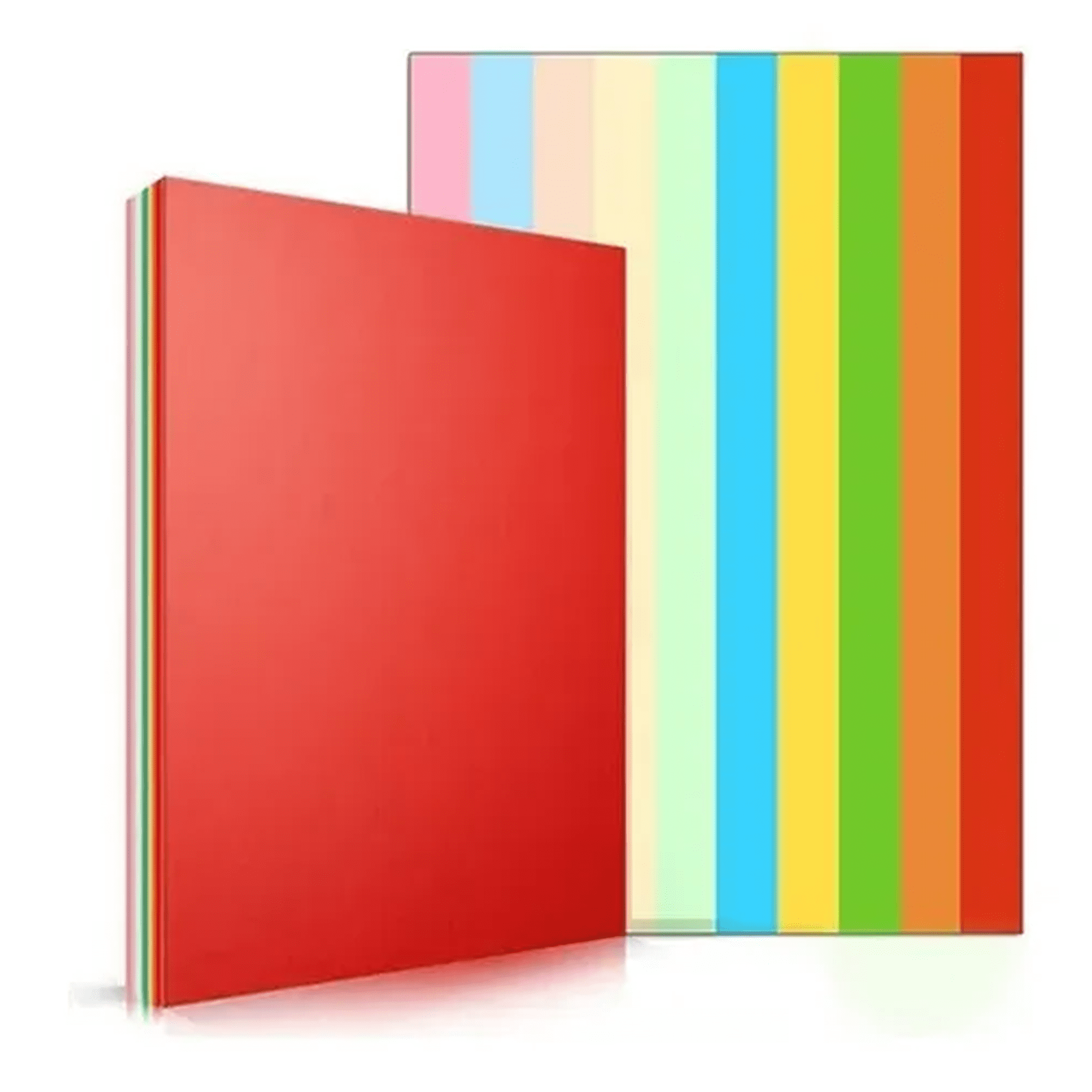 Genérico - Hojas De Colores Resma Papel Carta A4 Impresión Escolar Multicolor