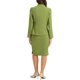 thumbnail image 3 of INSPIRE CHIC Conjuntos de Falda para Mujer Traje sin Cuello Blazer y Faldas Lápiz 2 Piezas Conjuntos Elegantes XS Verde Oliva, 3 of 6