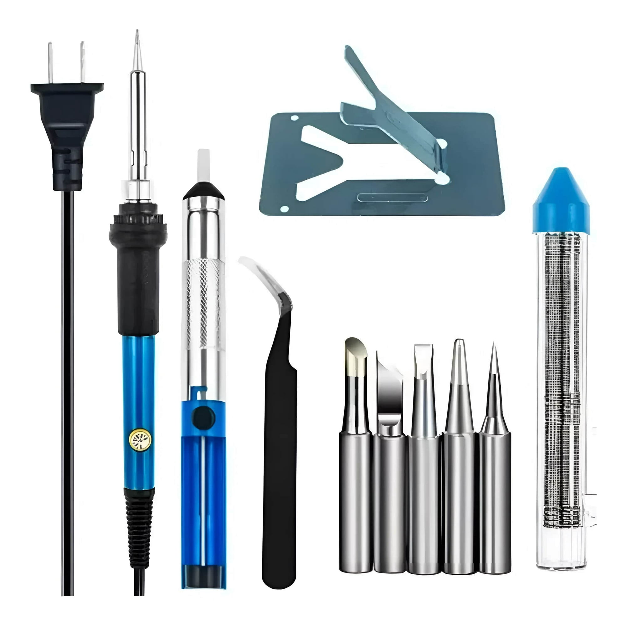 Master Prox - Kit De Soldador Eléctrico Regulable De 220v Y 60w, 10 Piezas