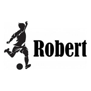 Rienda Libre Graphics - Decomural Personalised Name Footballer Ws-51258