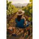 thumbnail image 5 of Silla Camping Azul Con Bolsa y Portavasos Plegable, 5 of 10