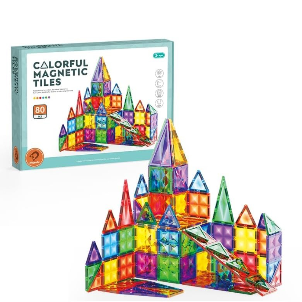 Otuti - Bloques Magneticos De Construcción Didácticos 80 Piezas